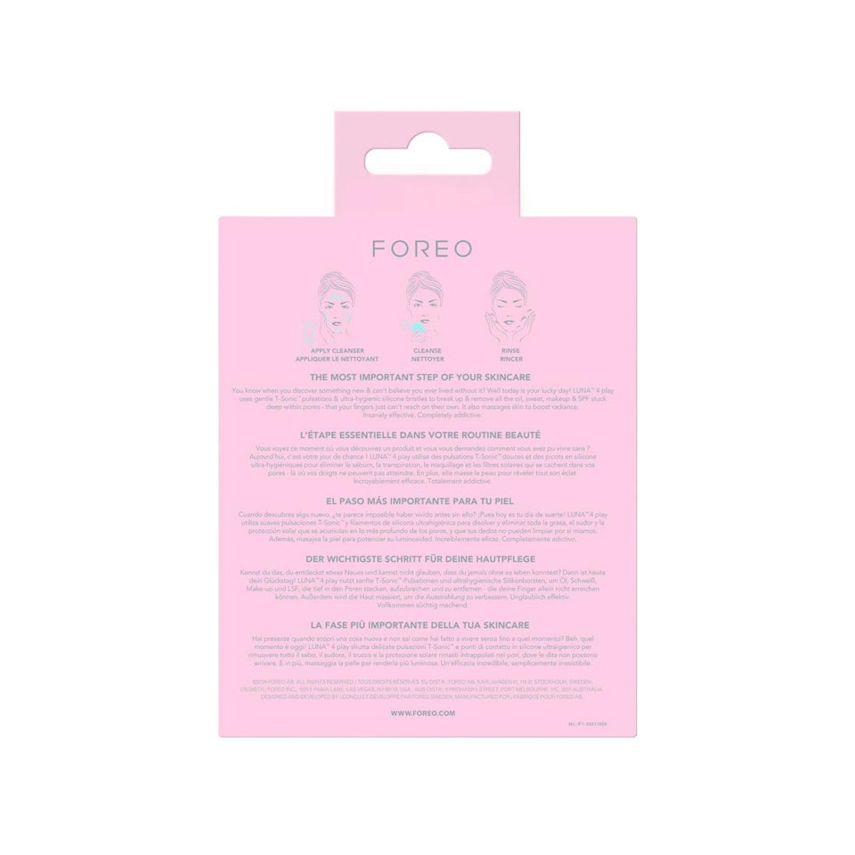 Dispositivo Limpieza Luna 4 Play Tickle Me Pink! Foreo - Imagen 3