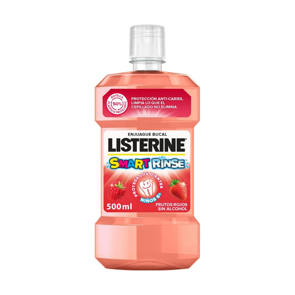 Enjuague Bucal Infantil Smart Rinse Listerine 500Ml