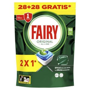 Lavavajillas En Cápsulas Todo En Uno Fairy Original 28+28 Uds