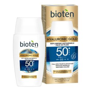 Fluido UV Facial Hyaluronic Gold SPF 50 Bioten
