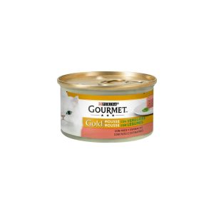 Comida Húmeda Gatos Mousse Pato Y Espinacas Gourmet Gold 85G