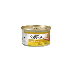 Comida Húmeda Gatos Tartallette Pollo Y Zanahoria Gourmet Gold 85G