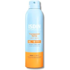 Fotoprotector Wet Skin Transparent Spray SPF 50+ Isdin 250Ml