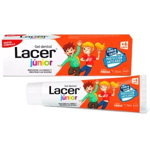 Gel Dental Junior Fresa +6 Años Lacer 75Ml