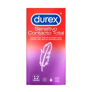 Preservativos Sensitivo Contacto Total Durex 12 Uds