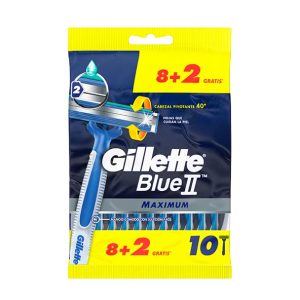 Maquinilla Desechable Blue II Maximum Gillette 10 Uds