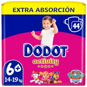 Pañales Activity Talla 6+ (14-19 Kg) Dodot 44 Uds