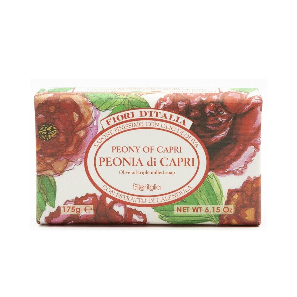 Jabón En Pastilla Fiori D'Italia Peonia De Capri Iteritalia