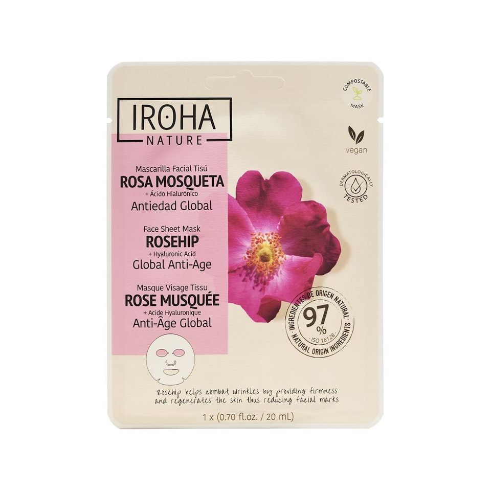 Mascarilla Antiedad Global Rosa Mosqueta Iroha Nature