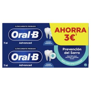 Pasta De Dientes Advanced Prevención Sarro Oral-B 2x75Ml