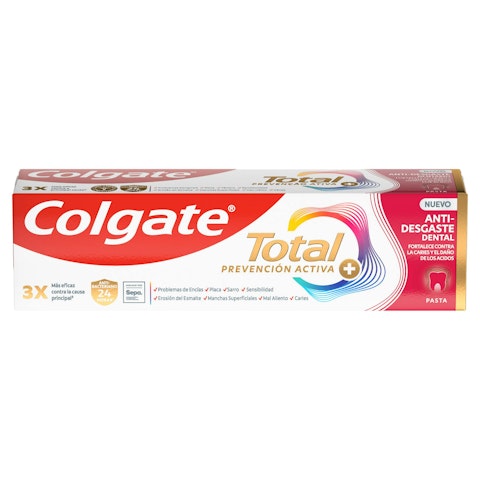 Pasta De Dientes Prevención Activa + Esmalte Sano Colgate Total 75Ml