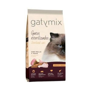 Pienso Gatos Esterilizados Pollo y Pavo GatyMix 1.5Kg