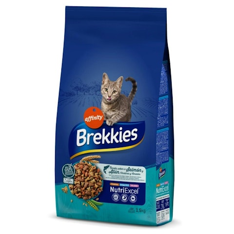 Pienso Gatos Salmón Y Atún Brekkies 1.5Kg