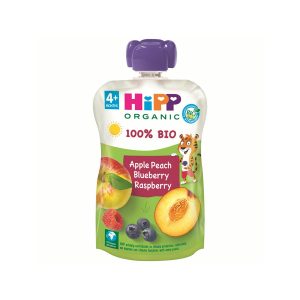 Pouch De Melocotón, Manzana Y Frutos Del Bosque Bio +4 Meses Hipp 100 G