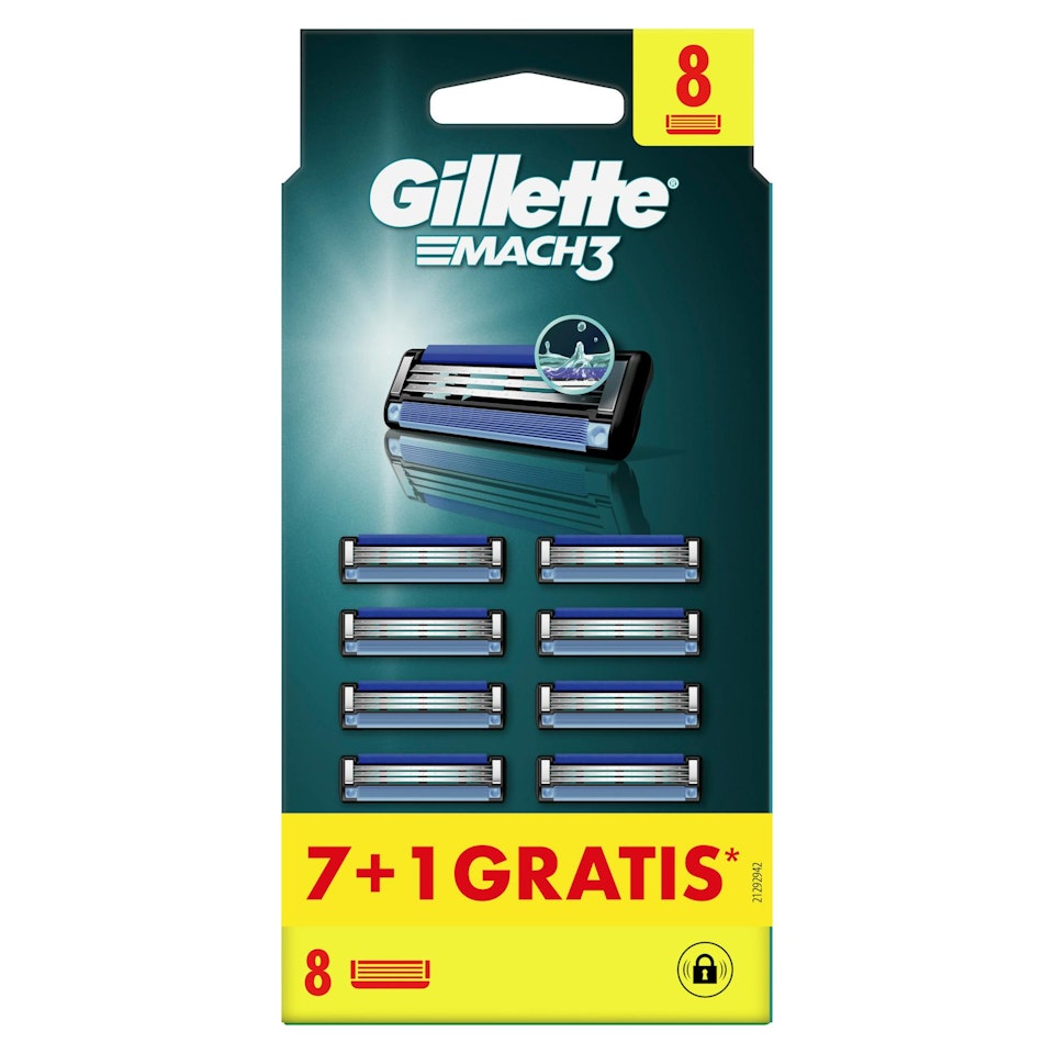 Recambios Máquina Mach 3 Gillette 7+1 Uds