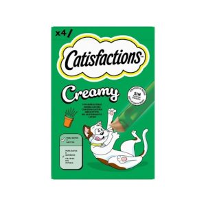Snack Líquido Gato Creamy Catnip Catisfactions 4 Uds