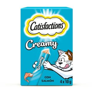 Snack Liquido Creamy Salmón Catisfactions 4x10Gr