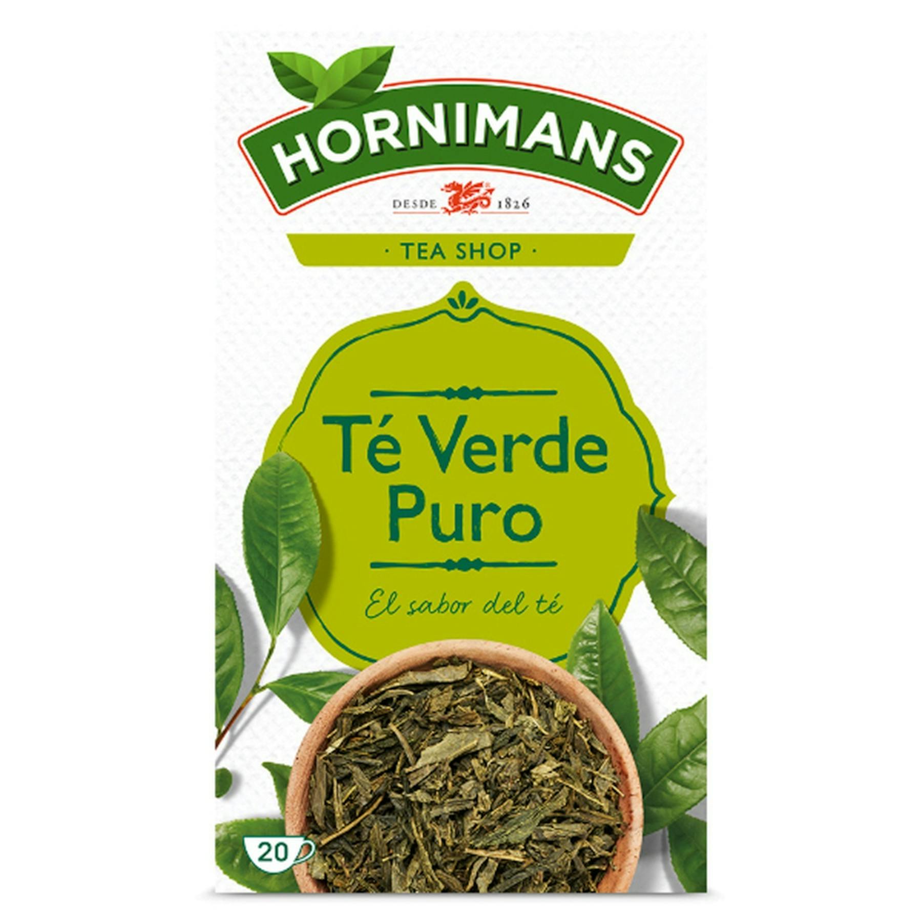 Té Verde Puro Hornimans 20 Uds