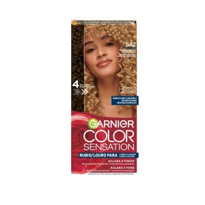 Tinte Aclarante Color Sensation Para Cabello Castaño Oscuro Garnier Tono Rubio Caramelo