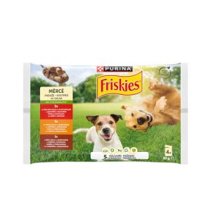 Comida Húmeda Perros Mix Carnes Salsa Friskies Pack 4X85G