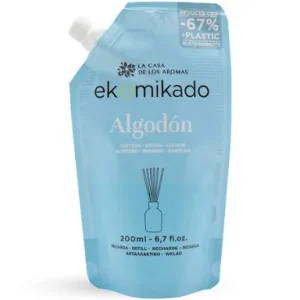 Recarga Ambientador Ekomikado Algodón La Casa De Los Aromas 200 Ml