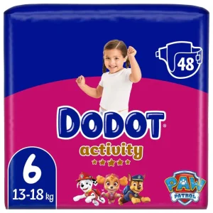 Pañales Activity Talla 6 (13-18 Kg) Dodot 48 Uds