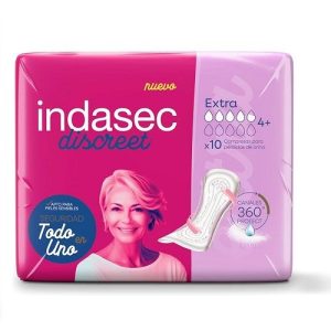Compresas Incontinencia Indasec Discreet Extra 10 Uds