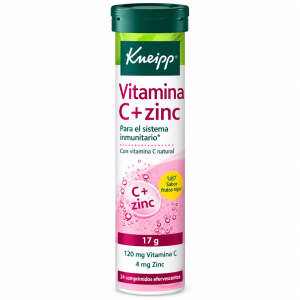 Vitamina C + Zinc Kneipp 20 Comprimidos Efervescentes