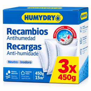 Recambios Antihumedad Neutro Humydry 3 Uds