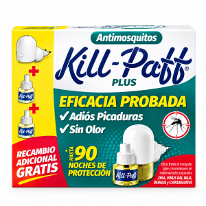 Insecticida Eléctrico Antimosquitos + 2 Recambios Kill-Paff