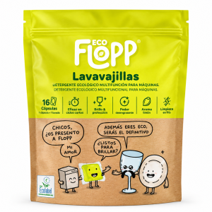 Lavavajillas En Cápsulas Eco Todo En Uno Limón Flopp 16 Uds