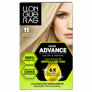 Tinte Permanente Color Advance Llongueras Tonos Rubios