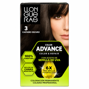 Tinte Permanente Color Advance Llongueras Tonos Castaños