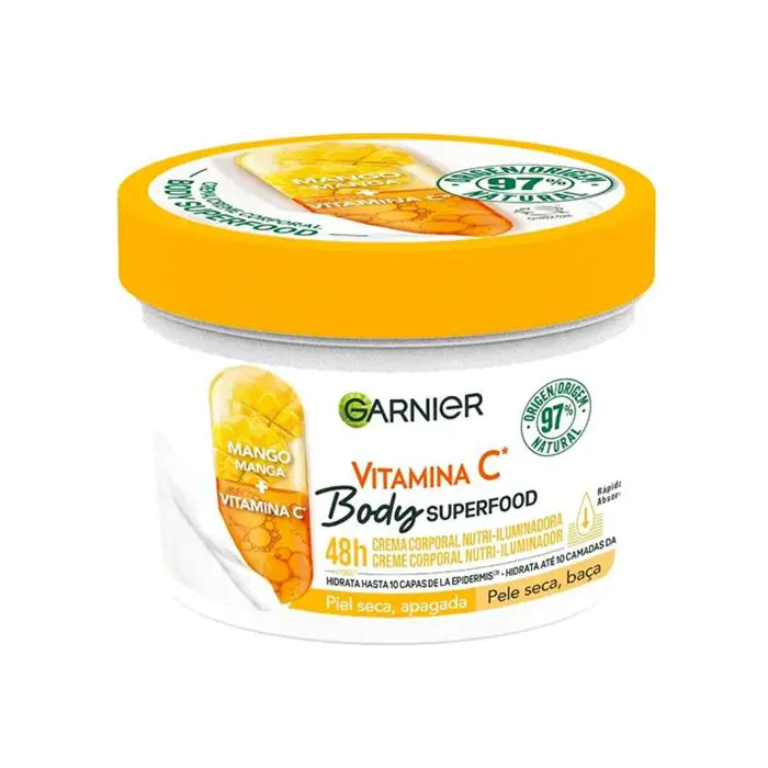 Crema Body SuperFood Nutri-Iluminadora Mango Garnier 380Ml