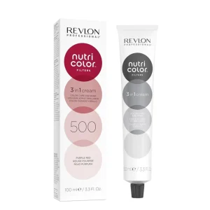 Mascarilla De Color NutriColor Filters Revlon Professional N500 Rojo Púrpura
